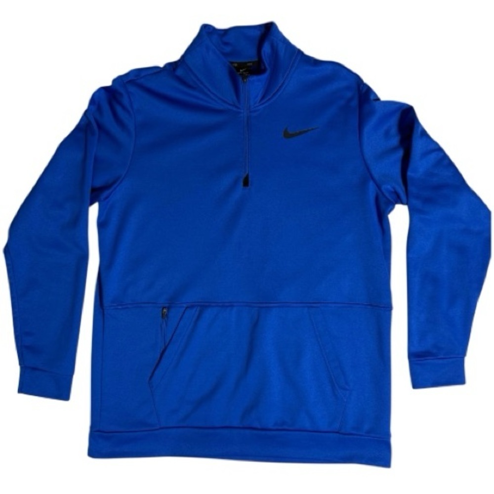 Nike Dri-Fit Standard Fit Quarter Zip Pullover Sweatshirt – Royal Blue